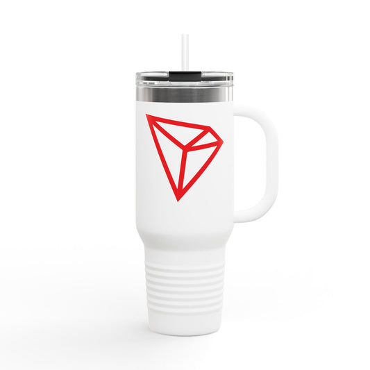 TRX Insulated Travel Mug – 40oz Crypto Power Sipper 🚀