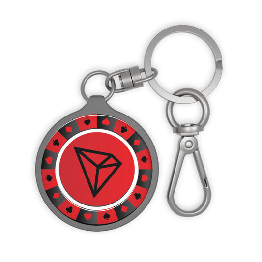 TRX Poker Chip Style Keyring – Durable & Stylish Crypto Accessory